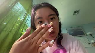 Asmr Eating My Delicious Nails  Fake Nails Asmr Whispered Eating Sounds Tingles Candy Asmr