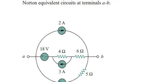 For the circuit in Fig. 4.108 , find the Thevenin and Norton equivalent circuits at terminals .