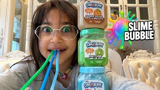 Colorful Slime Bubbles Reactions Hilarious Fun