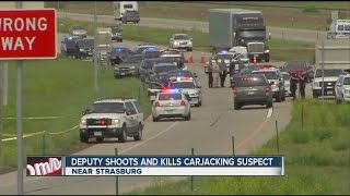 Carjacking, chase, ends in suspect's death
