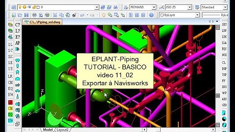 EPLANT-Piping Tutorial Básico: Exportar Modelo 3D à NavisWorks (pdp_11_02)