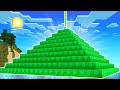 I made a GIANT Emerald Beacon in Minecraft Survival