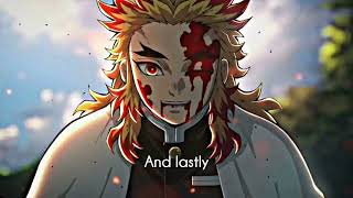 Set Your Heart A Blaze - Kyōjurō Rengoku Last Words Demon Slayer