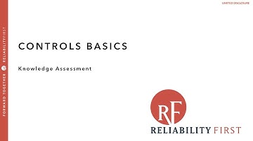 RF Internal Controls 101 Training: Controls Basics Knowledge Assessment