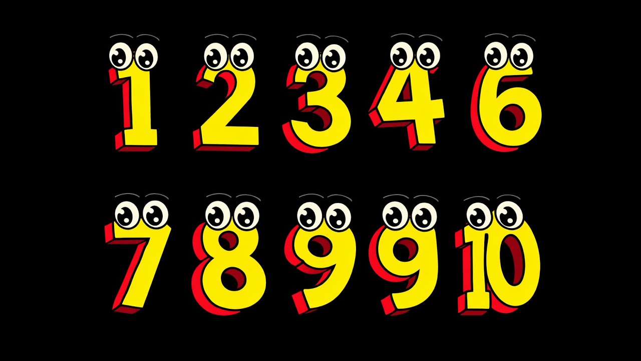 learn numbers from 1 t o10 in 2 minute easy | numbers song - YouTube