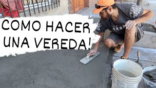 Como Hacer Una Vereda Carpeta