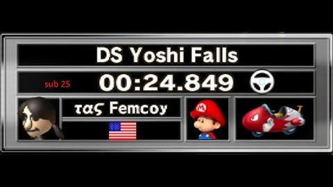 [MKWii TAS] Yoshi Falls Shortcut 500cc - 24.849