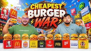 Cheapest Burger War | Which Brand Wins ? | Viwa Food World