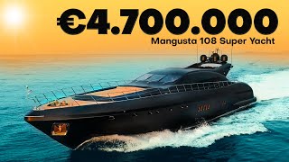 Discover the Secret Luxury of the MANGUSTA 108 Superyacht