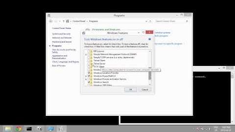 How to Enable Telnet in Windows 8