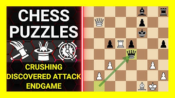 Chess Puzzles to Practice. Themes: Crushing, Discovered attack, Endgame. Learn Chess