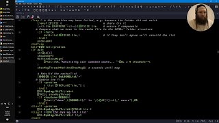 Adám live-programming APL: delayed status message