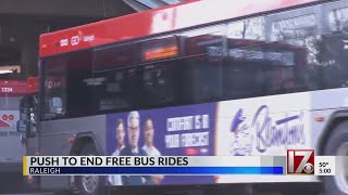 Raleigh Transit Authority votes to end free bus rides