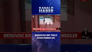 Tamirat İçin Merdivene Çıkmıştı, Havada Asılı Kaldı Merdiveni Bir Türlü Düzeltemediler