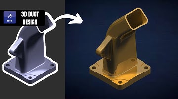Duct Design in Catia V5 - 3D Modelling Timelapse