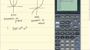 Technology in College Algebra - Even and Odd Functions - TI-82