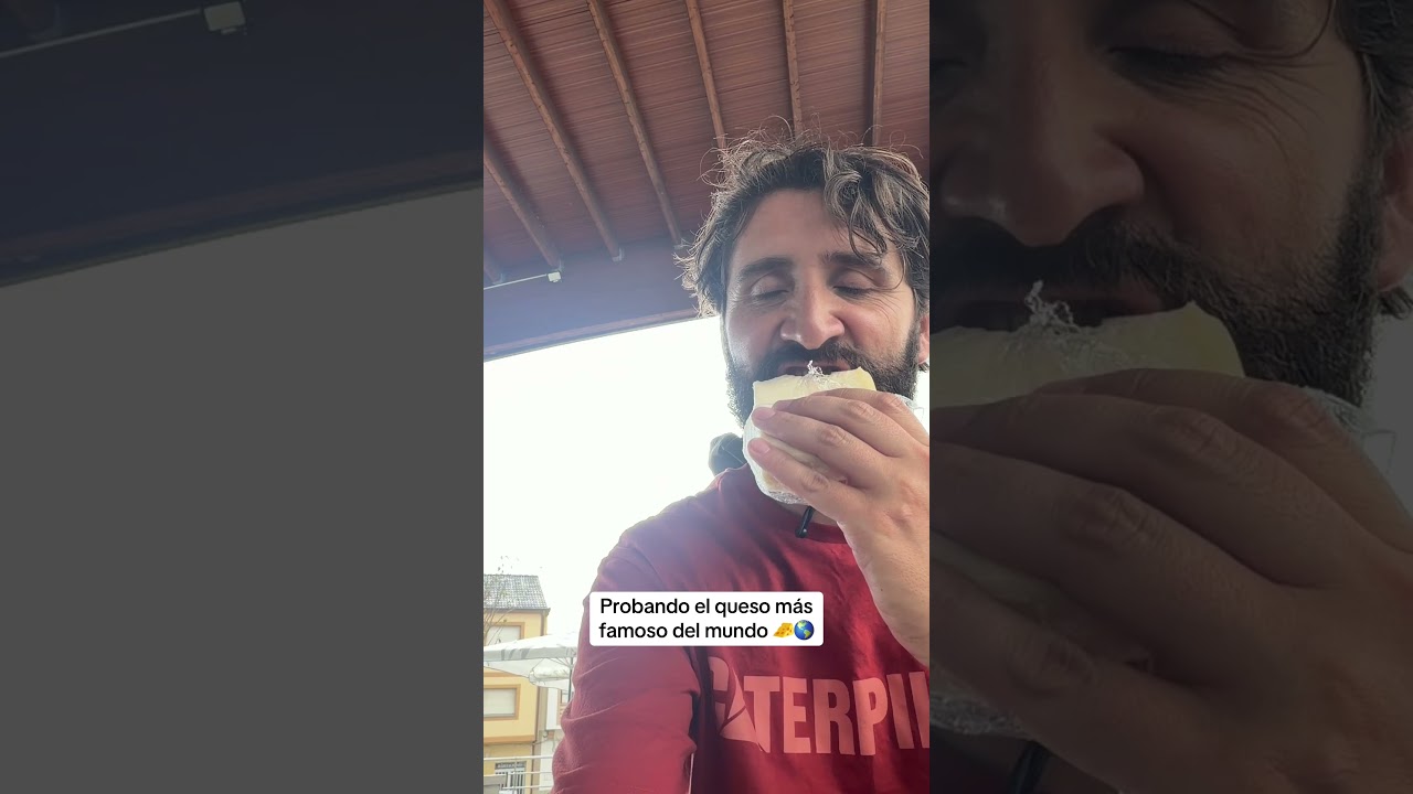 Probando el queso más famoso del mundo #caminodesantiago  #queso  #galicia  #españa