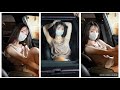 Brown Dress LOOKBOOK - Nana in the car Version 2
