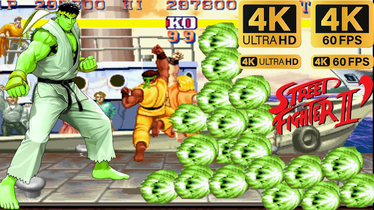 Street Fighter 2 Super green Ryu Playthrough Arcade 1992 hd - YouTube