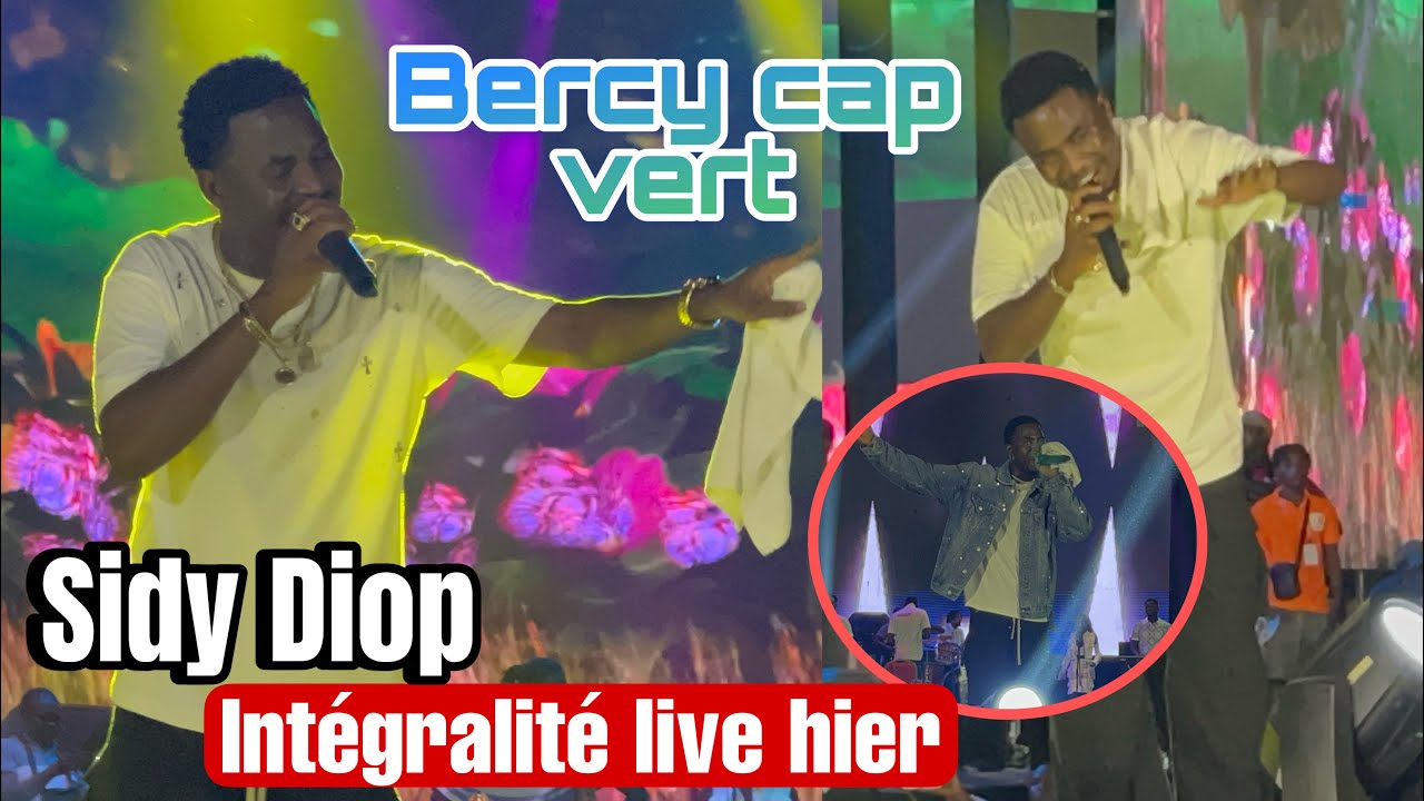 INTÉGRALITÉ CONCERT LIVE SIDY DIOP HIER AU MONUMENT DE LA RENAISSANCE-BERCY CAP VERT