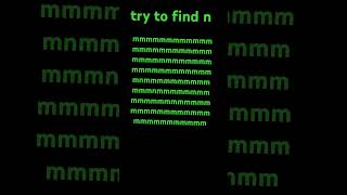 try to find ￼n