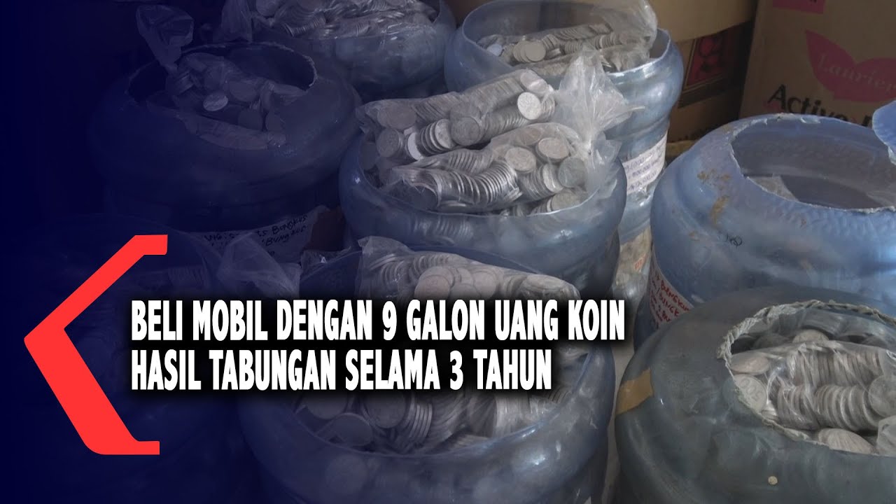 Beli Mobil Dengan 9 Galon Uang Koin