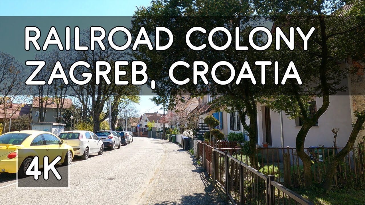 Walking Tour: Railroad Colony (Željeznička kolonija) - Zagreb, Croatia - 4K UHD Virtual Travel