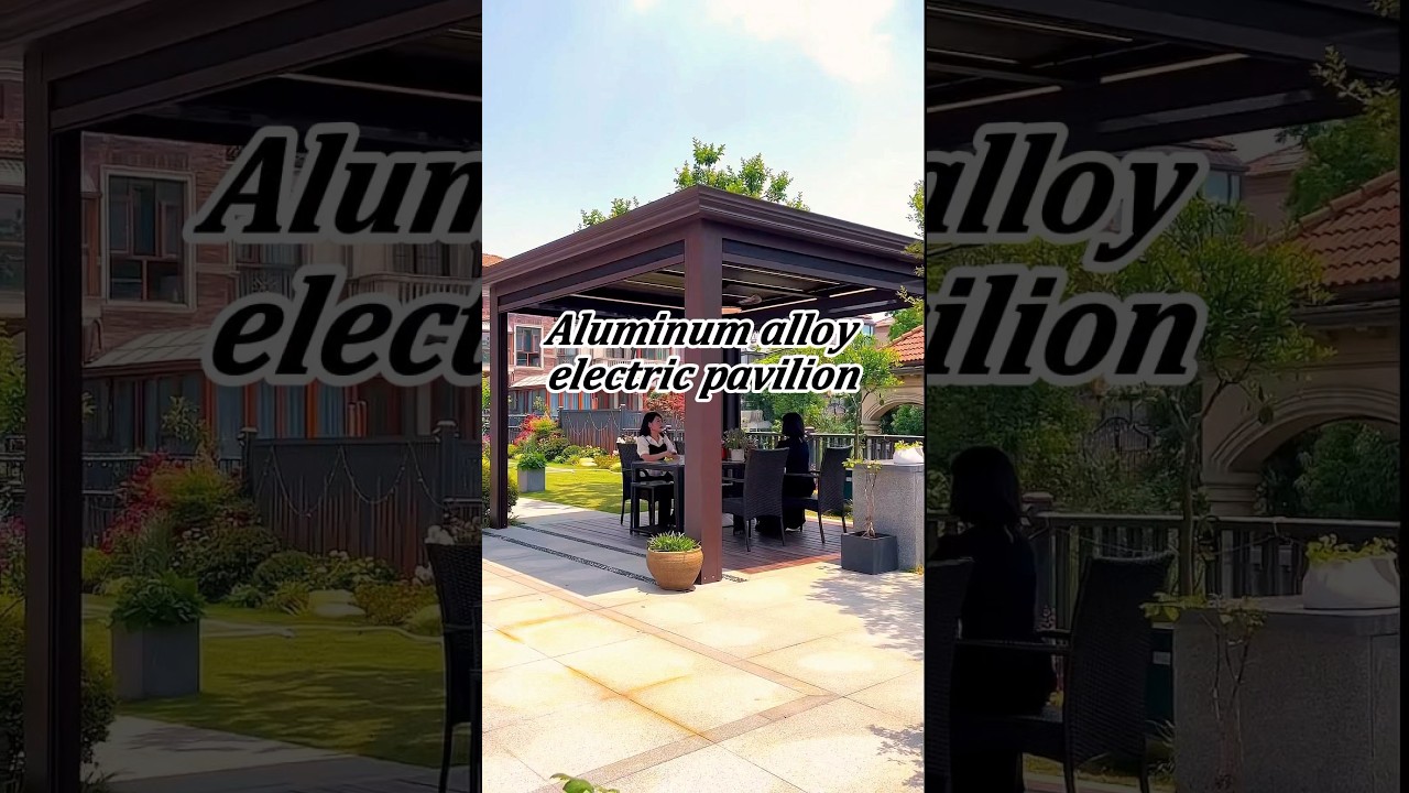Aluminum alloy electric pavilion. 