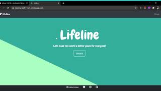 Lifeline - A simple donation website, illustration of patym payment gateway integration using nodejs