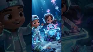 Underwater DJ Party 🌊 | Ocean Rave with Neon Jellyfish &amp; Deep Sea Bass #dj #edm #synthspectrumtv