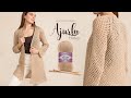 Alize Cotton Gold ile Ajurlu Hırka • Lace Stitch Cardigan • Ажурный Кардиган