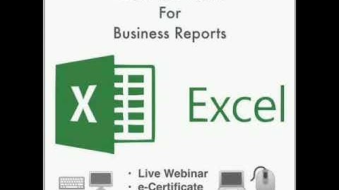 Basic MS Excel for Business Reports live webinar with e-certification