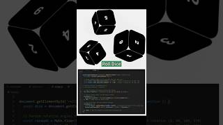 Creative 3D DICE Game | HTML-CSS-JS  #coding #viralvideo  #programming #webdesign #shorts