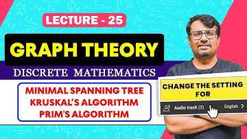 Graph Theory | Minimal Spanning Tree, Kruskal