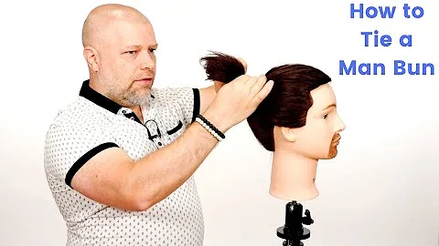 how to tie your hair in a bun men