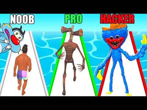 NOOB vs PRO vs HACKER | Mutant Run | With Oggy And Jack | Rock Indian Gamer |