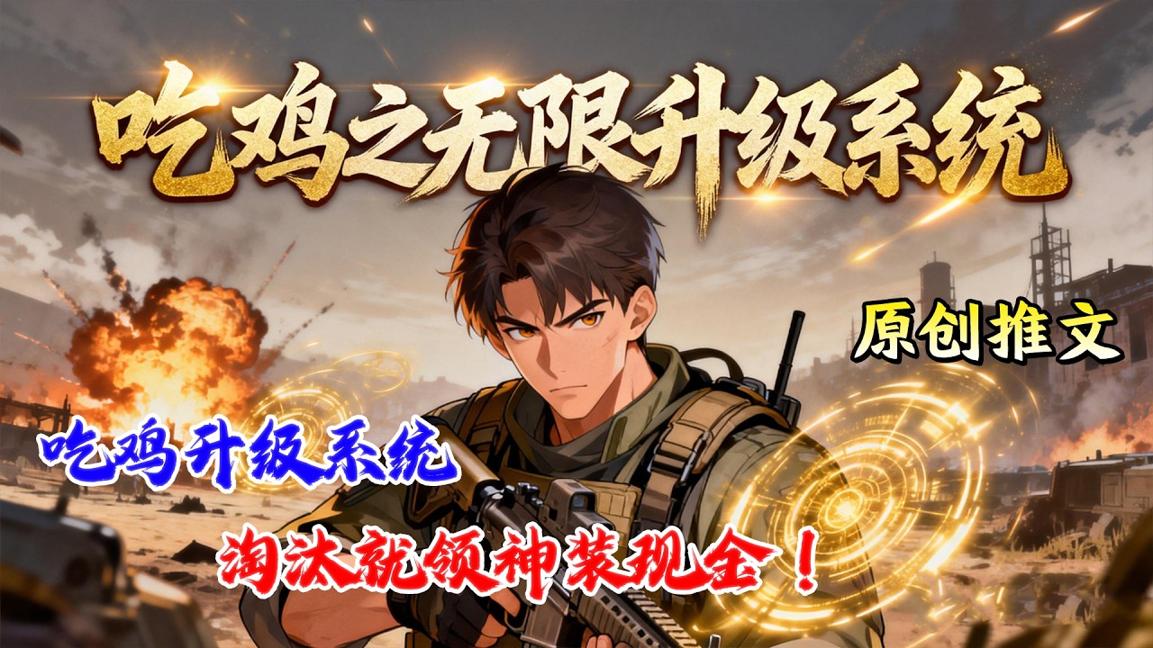 🔥【系统游戏】《吃鸡之无限升级系统》穿越觉醒吃鸡无限升级系统，淘汰就变强，神枪现金全都有！#小说推文#网文风向标#爽文 #逆袭#男频小说#书荒推荐