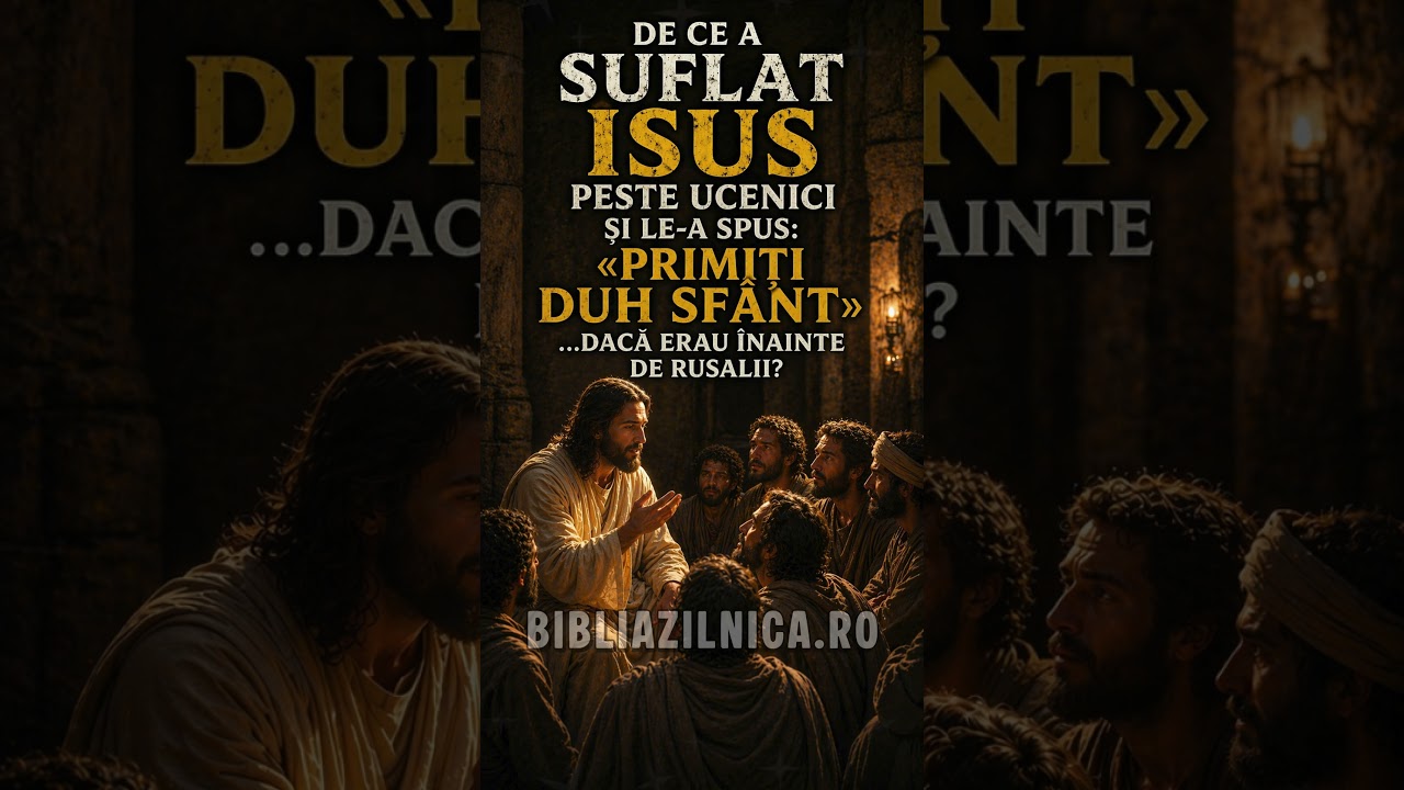 De ce a suflat Isus peste ucenici și le a spus «Primiți Duh Sfânt»… dacă erau înainte de Rusalii?