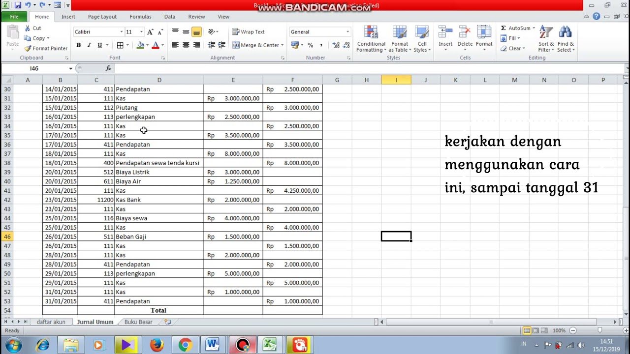 tutorial membuat jurnal umum sampai Laporan keuangan 