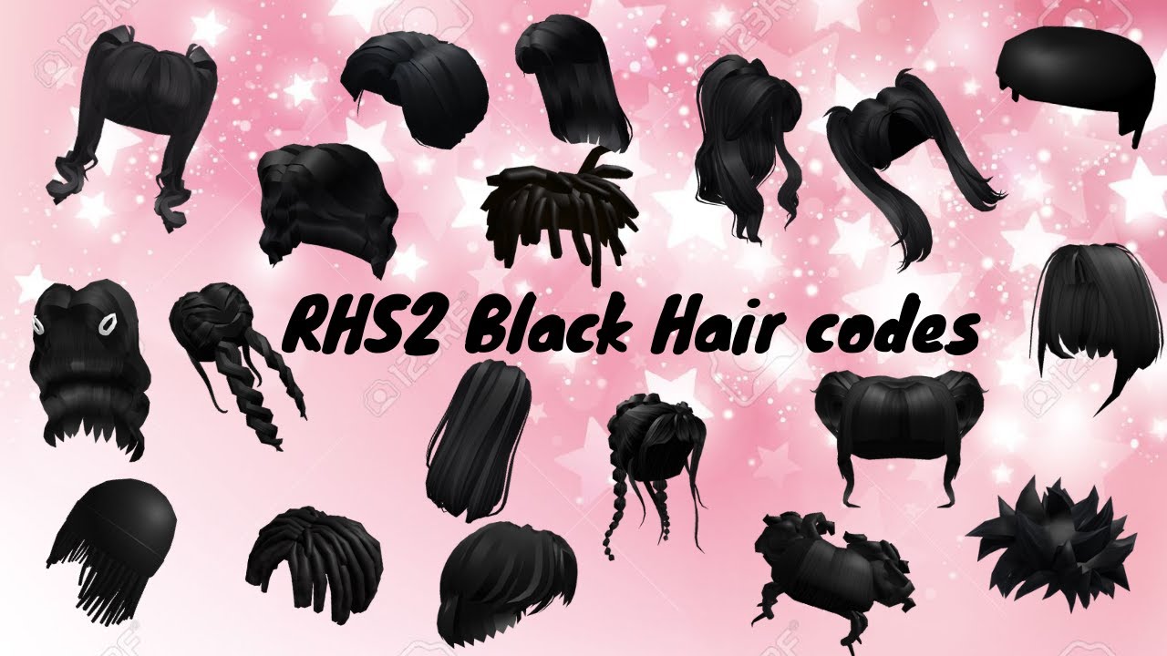 Aesthetic Black Hair Codes for Roblox/Bloxburg ( 33+ short and long) 