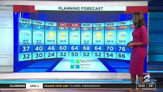 More icy weather for areas north of Houston