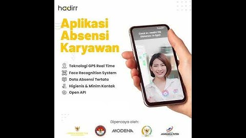 aplikasi absensi terbaik. Hadirr