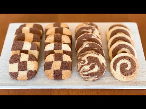 3-Ingredient Icebox Cookies (Checkerboard/Pinwheel/Marble) | OCHIKERON | Create Eat Happy :) | ochikeron