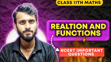 RELATION AND FUNCTIONS| CHAPTER-2| 11TH MATHS BOOK IMPORTANT QUESTIONS| @munilsir | PYQ Q/A|EXAM