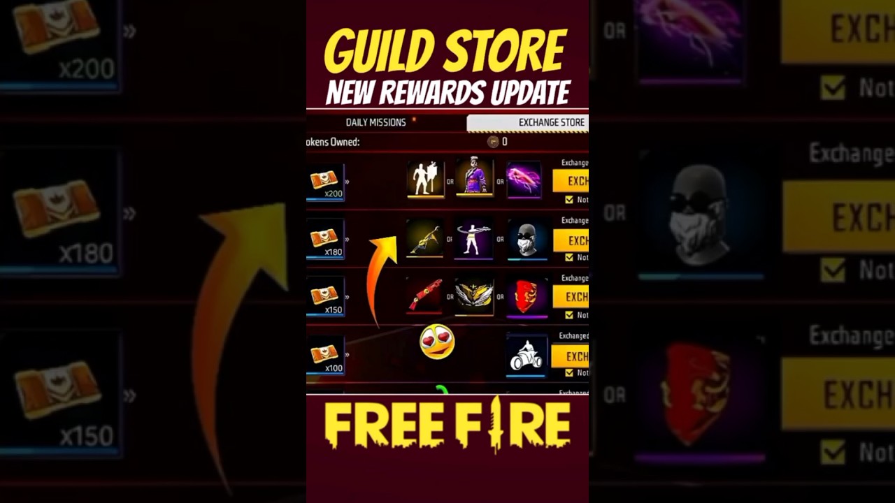 Guild War Rewards 😱 New Guild Token Changes Reward || Ob44 Update 