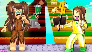 O POBRE FICOU RICO E O RICO FICOU POBRE NESSE OBBY DO ROBLOX!! Rich or Poor Obby