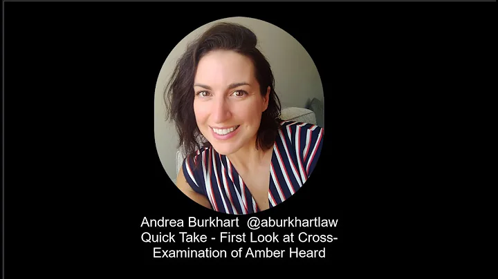 My first take on Amber Heard cross-examinatio...