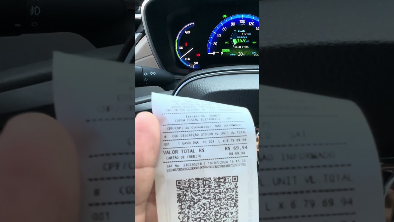 Consumo Do Corolla Cross Híbrido (Na Bomba) 