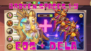 IDLE HEROES - V4 EOS VS. BROKEN SPACES 1-9 STAGES