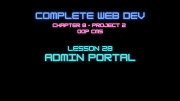 Web Dev 8-28 Admin Portal